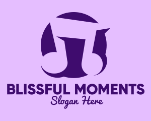 Purple Musical Note Logo