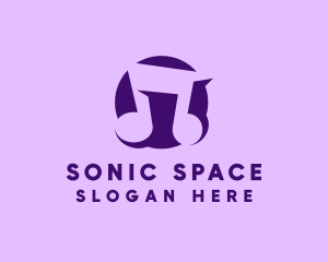Purple Musical Note logo