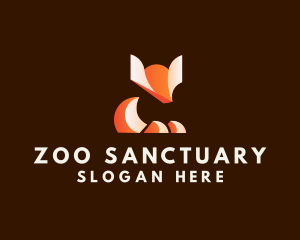 Wildlife Fox Zoo logo design