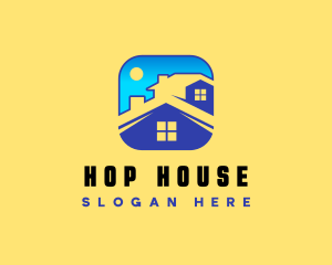 House Roof Residential logo design