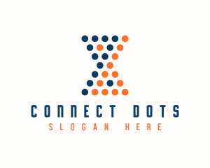 Abstract Dots Agency logo design