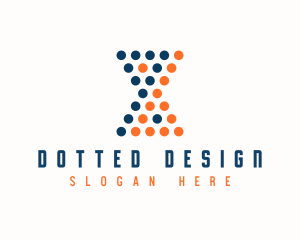 Abstract Dots Agency logo design