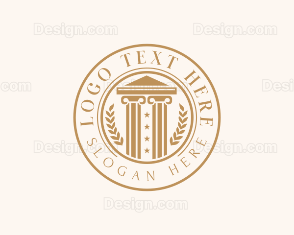 Legal Court Lawyer Logo
