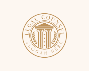 Legal Court Lawyer logo design