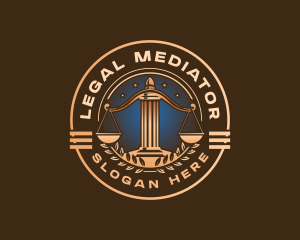 Justice Legal Scale logo design