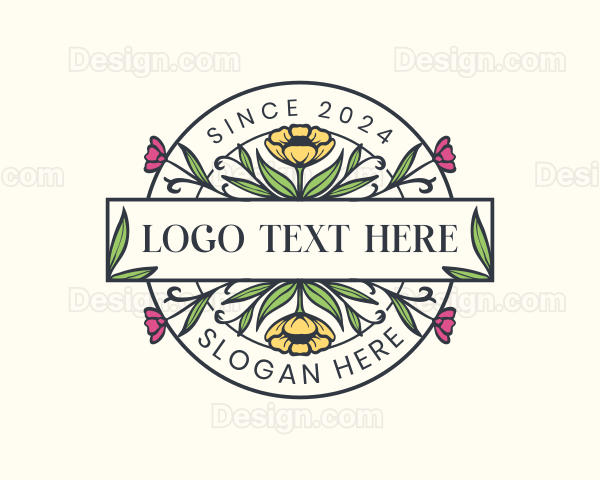 Elegant Floral Boutique Logo