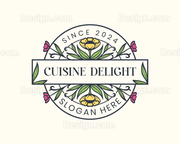 Elegant Floral Boutique Logo