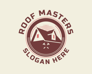 Roof Repair Emblem  logo design