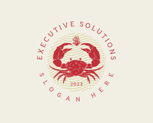 Crustacean Crab Seafood Logo