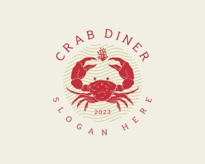 Crustacean Crab Seafood logo