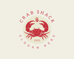 Crustacean Crab Seafood logo