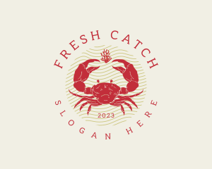 Crustacean Crab Seafood logo