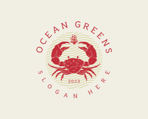 Crustacean Crab Seafood logo