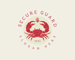 Crustacean Crab Seafood logo
