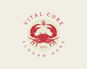 Crustacean Crab Seafood logo