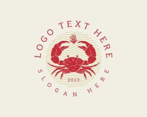 Seafood - Crustacean Crab Seafood logo design