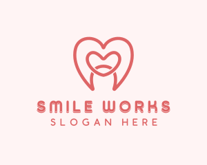 Heart Dental Tooth logo