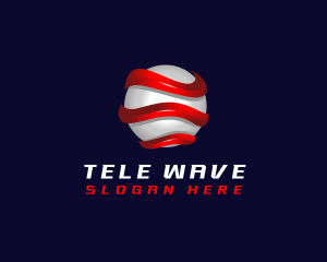 Wave Globe International logo design