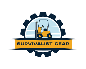 Forklift Cog Machinery logo design