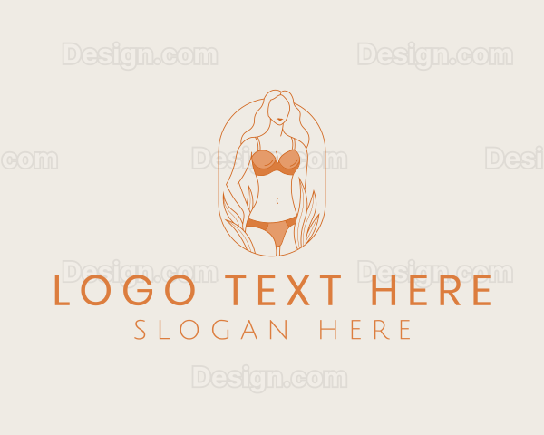 Bikini Lingerie Woman Logo