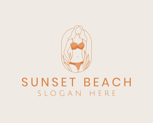 Bikini Lingerie Woman logo design