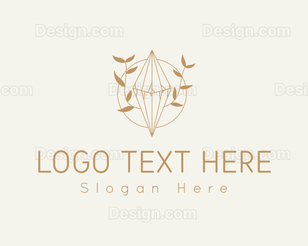 Feminine Floral Crystal Logo