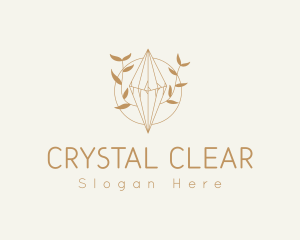 Feminine Floral Crystal logo design