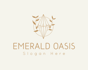 Feminine Floral Crystal logo design