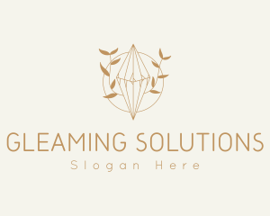 Feminine Floral Crystal logo design