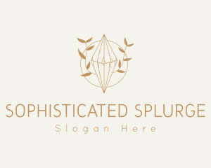 Feminine Floral Crystal logo design