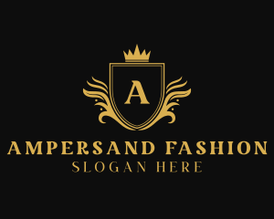 Fashion Crown Shield logo design