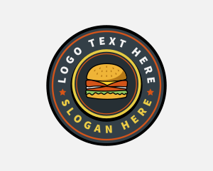 Flatbread - Fast Food Burger Restaurant logo design