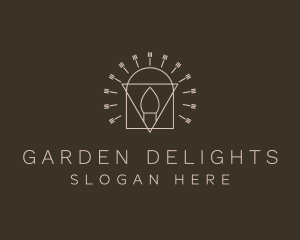 Home Decor Candle Light logo design