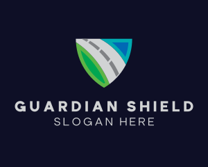 Highway Travel Shield logo design