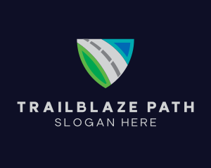 Highway Travel Shield logo design