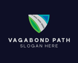 Highway Travel Shield logo design