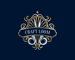 Luxury Craft Scissors logo design