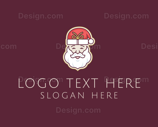 Santa Christmas Gift Logo