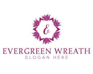 Flower Wreath Cosmetics logo design