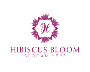 Flower Wreath Cosmetics logo design