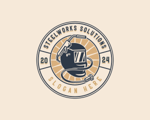 Industrial Metalworks Welder logo design