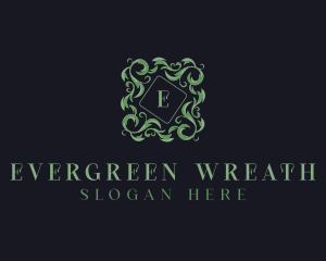 Natural Wreath Leaves logo design