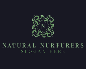 Natural Wreath Leaves logo design