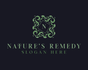 Natural Wreath Leaves logo design