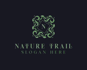 Natural Wreath Leaves logo design