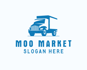 Market Delivery Truck logo design