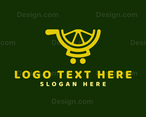 Lemon Pushcart Shopping Logo