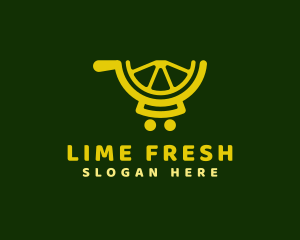 Lemon Pushcart Shopping logo design