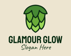 Green Hops Plant  Logo