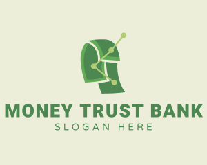 Money Bank Statistics logo design